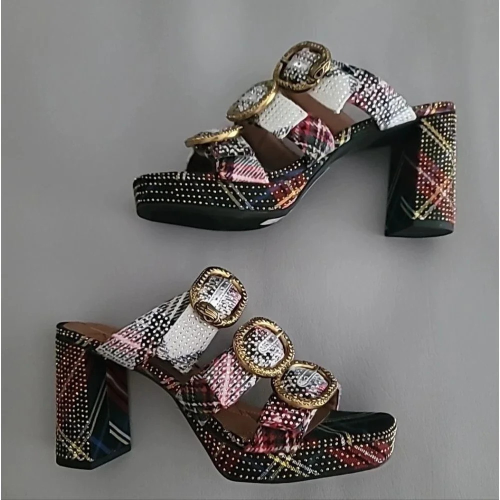Kurt Geiger Mayfair Platform Mule Heel Sandals Size 38